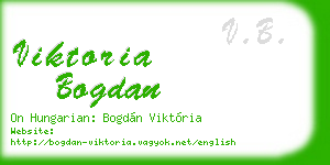 viktoria bogdan business card